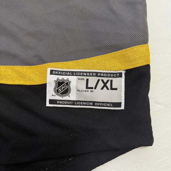 NHL Vegas Golden Knights VGK Kids Jersey sz Large black & gold hockey games - Picture 9 of 16